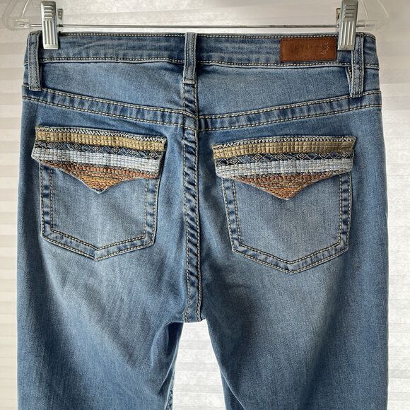 Shyanne Country Denim Jeans Flap Embroidered Back Pockets flare leg size 29short - Picture 5 of 6